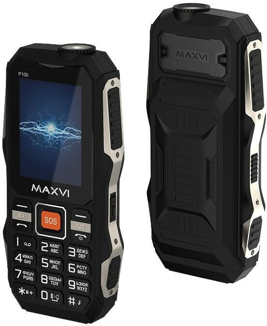 Телефон мобильный (MAXVI P100 Black)