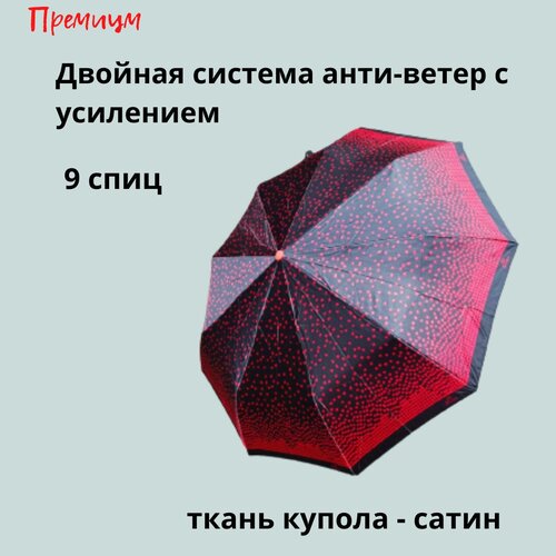 Мини-зонт Sponsa, бордовый, красный