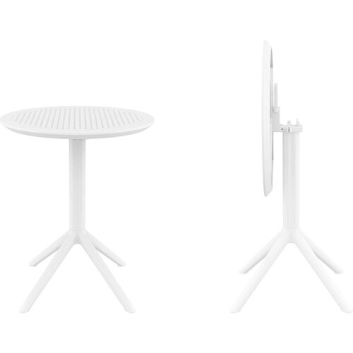 Складной пластиковый стол Siesta Contract Sky Folding Table Ø60, белый