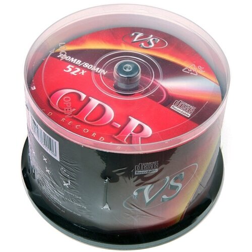 VS Диск CD-R VS 700Mb 52x Cake Box, 50шт cd r диск vs 700mb 52x cake box 50шт