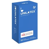 Презервативы Unilatex Natural Plain 12+3 шт, классические.