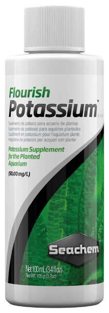 Добавка калия Seachem Flourish Potassium, 100мл, 5мл. на 125л.
