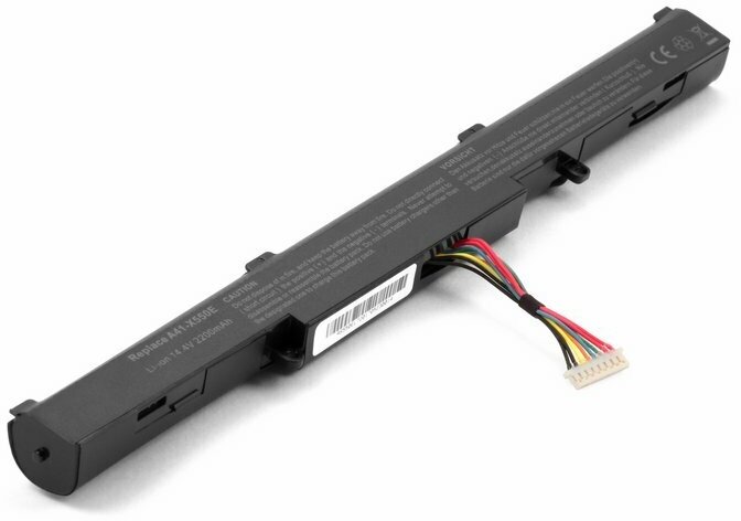 Аккумулятор для Asus X450J, X450JF (A41-X550E) 2200mAh