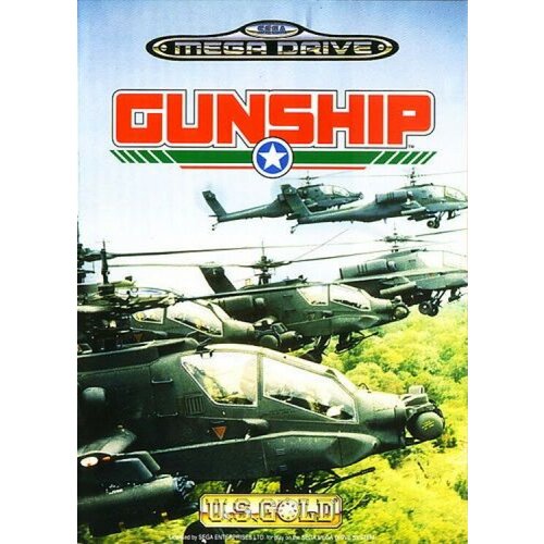 Gunship (16 bit) английский язык сборная модель вертолет апач 64а 7251
