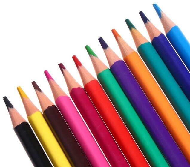 Карандаши цветные пластиковые "Funcolor" (12 цветные, в ассортименте) (30-0060) Bruno Visconti - фото №11