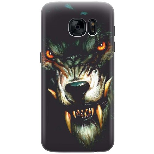 фото Gosso ультратонкий силиконовый чехол-накладка для samsung galaxy s7 с принтом "злой оборотень"