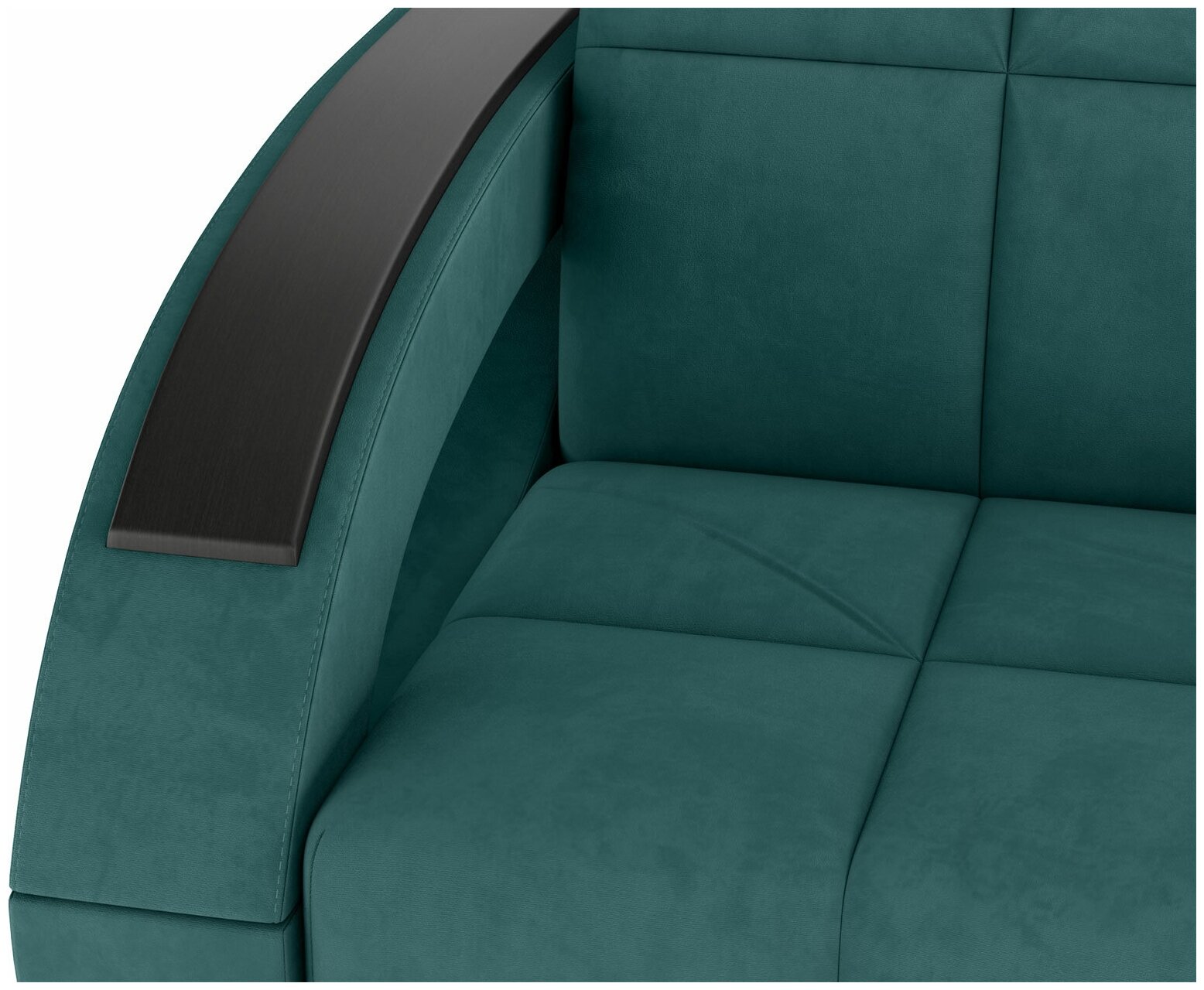 Прямой диван Первый Мебельный Оазис Зеленый, велюр 140 х 205 см Без ящика - фотография № 6