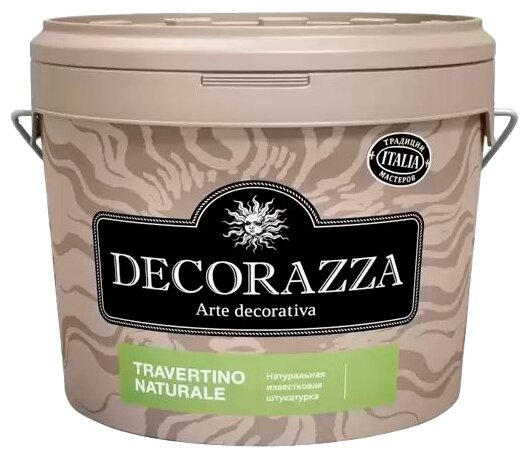 Декоративное покрытие Decorazza Travertino naturale, белый, 15 кг