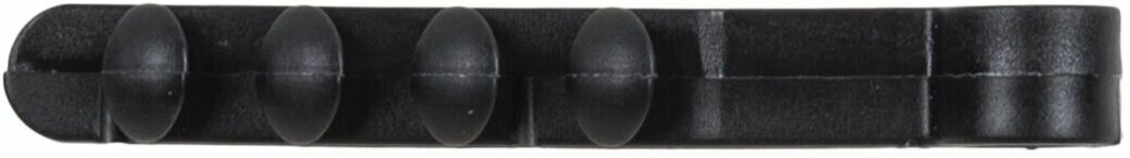 Дюбель-хомут нейлоновый прямоугольный 5-8 мм, черный (100 шт/уп) REXANT