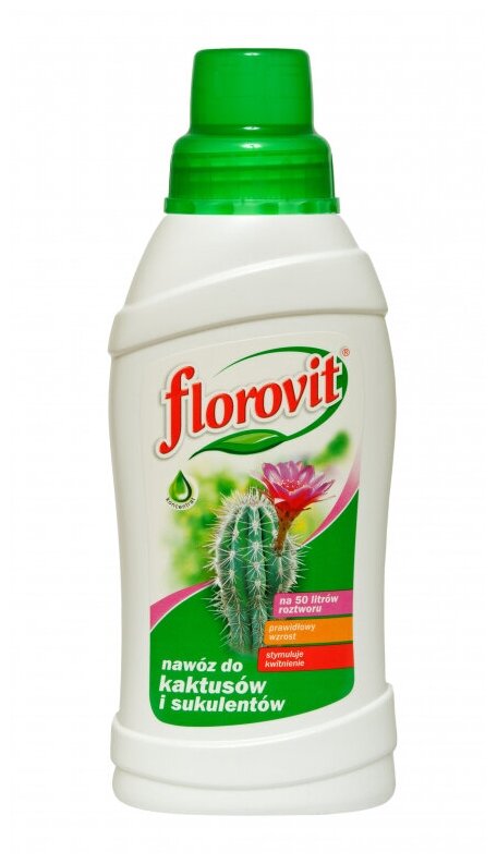 Удобрение Флоровит для кактусов и суккуллентов жидкое 0,55л - фотография № 1