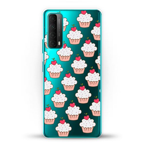 фото Силиконовый чехол капкейки на huawei p smart 2021 andy & paul
