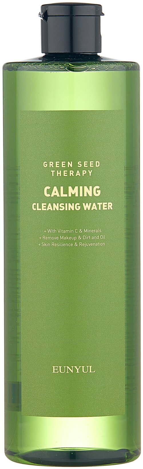 Eunyul успокаивающая мицеллярная вода с экстрактами зеленых плодов Green Seed Therapy Calming Cleansing Water, 500 мл, 542 г