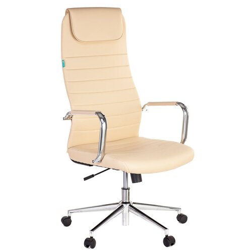 фото Компьютерное кресло бюрократ kb-9n для руководителя, обивка: текстиль/искусственная кожа, цвет: бежевый