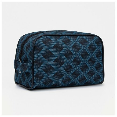 Косметичка Бако Текстиль, бирюзовый, синий сумка бако текстиль текстиль регулируемый ремень оранжевый синий