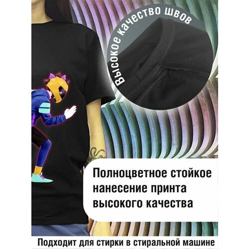 Футболка Будь на стиле, хлопок, размер XS, черный