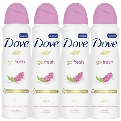 Дезодорант-антиперспирант аэрозоль Dove Пробуждение чувств женский 150 мл, 4 упаковки