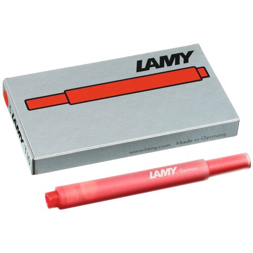 Картридж для перьевой ручки Lamy T10 красный 5 шт.