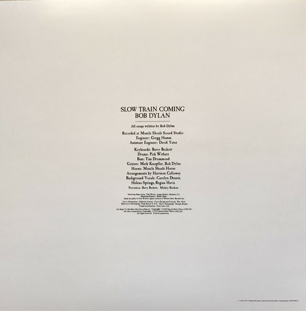 Виниловые пластинки, LEGACY, BOB DYLAN - Slow Train Coming (LP) Sony Music - фото №6