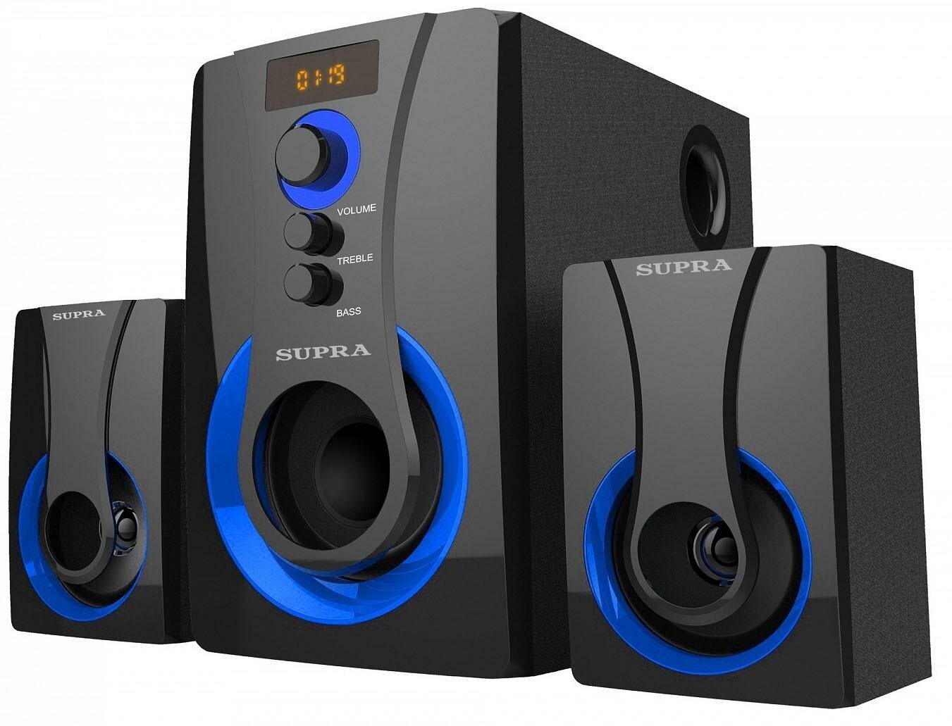 Минисистема Supra SMB-310 черный 60Вт/FM/USB/BT/SD