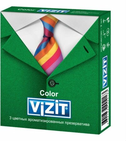 Презервативы VIZIT Color ароматизированные 3 шт