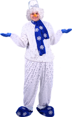 Костюм Снеговик (5002 к-19), размер 176, цвет мультиколор, бренд Пуговка
