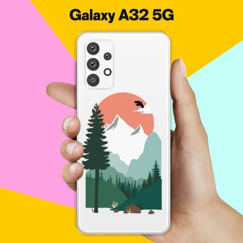 Силиконовый чехол на Samsung Galaxy A32 5G Горы / для Самсунг Галакси А32 5Джи чехол для samsung galaxy a14 5g самсунг галакси а14 5джи с защитой камеры и подложкой зеленый