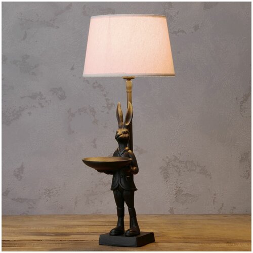 Настольная лампа с абажуром Table Lamp With Standing Hare