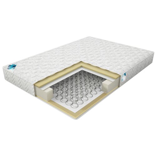 фото Матрас dimax практик базис плюс bonnel, 180x220 см, пружинный, белый