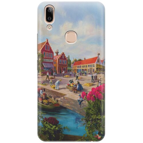 фото Re:paчехол - накладка artcolor для vivo y85 / v9 с принтом "старинный амстердам"
