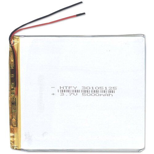 аккумулятор li pol батарея 3 50 60мм 2pin 3 7v 800mah Аккумулятор Li-Pol (батарея) 3*105*125мм 2pin 3.7V/5000mAh