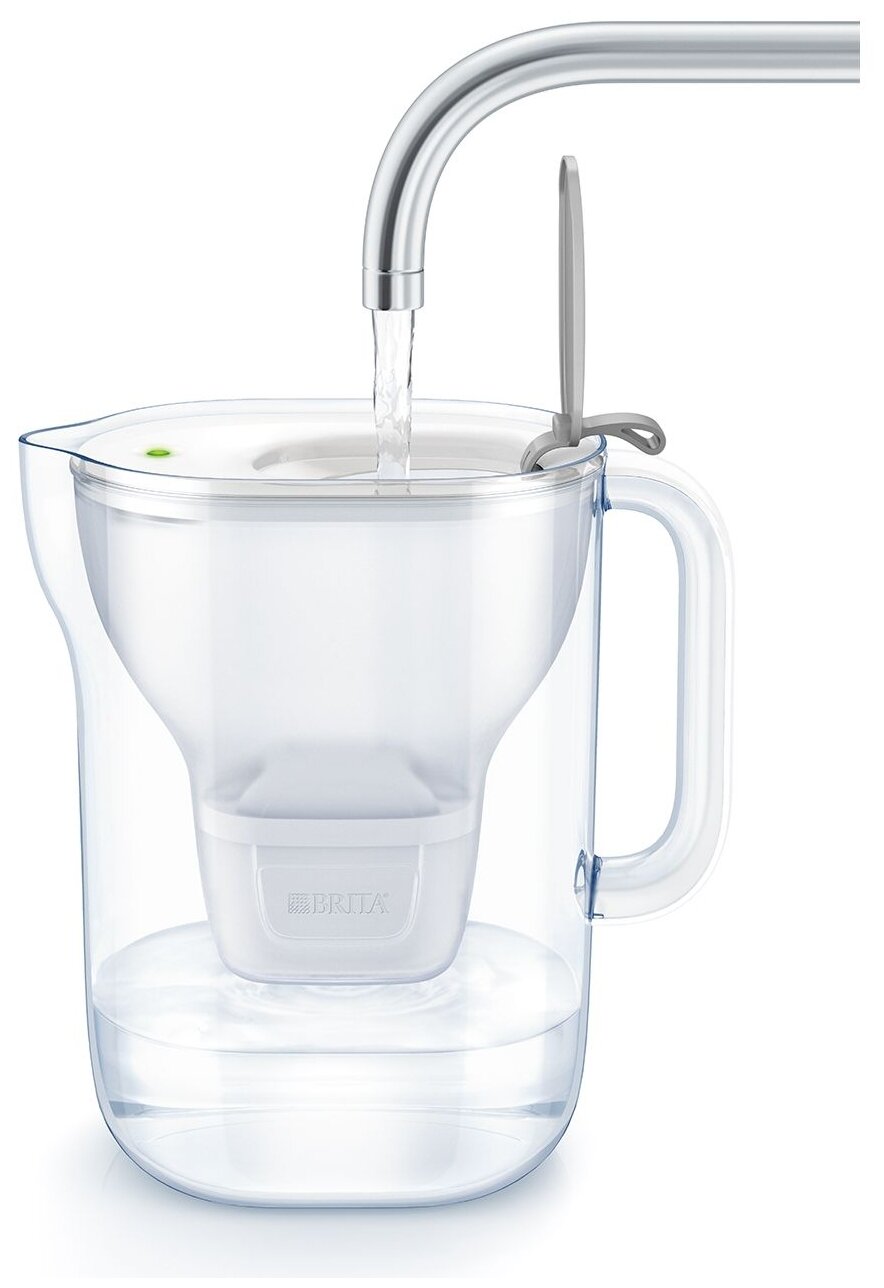 Фильтр кувшин BRITA Style XL MX+ 3.6 л бело-серый - фотография № 3