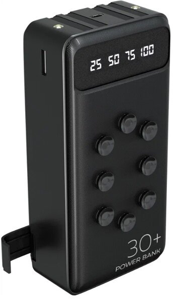 Аккумулятор внешний универсальный More Choice 30000mAh Smart 2USB 2.1A Black - фото №2