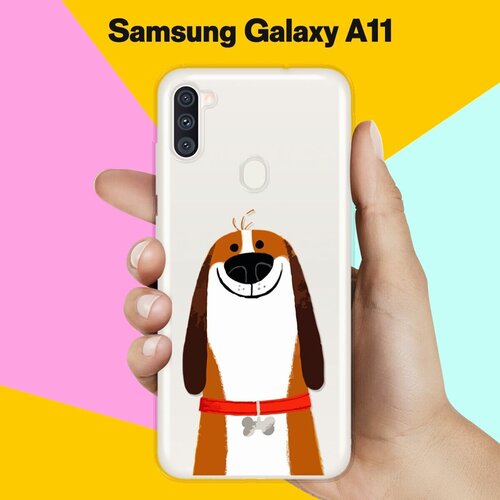 Силиконовый чехол Хороший Бигль на Samsung Galaxy A11 силиконовый чехол хороший бигль на samsung galaxy note 20