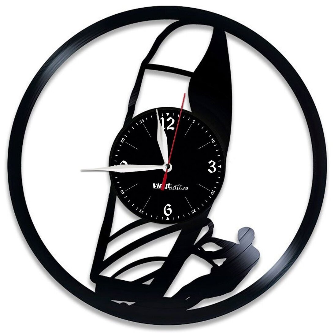 Часы из виниловой пластинки (c) VinylLab Виндсерфинг