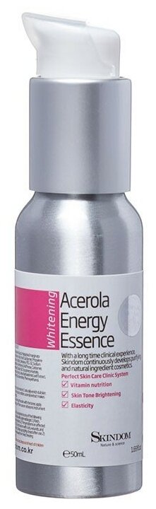 SKINDOM Acerola Energy Essence эссенция для лица с экстрактом ацеролы, 50 мл