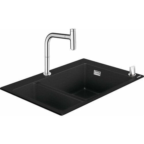 Кухонная мойка с встроенным смесителем Hansgrohe C51-F635-09 77x51 43220000