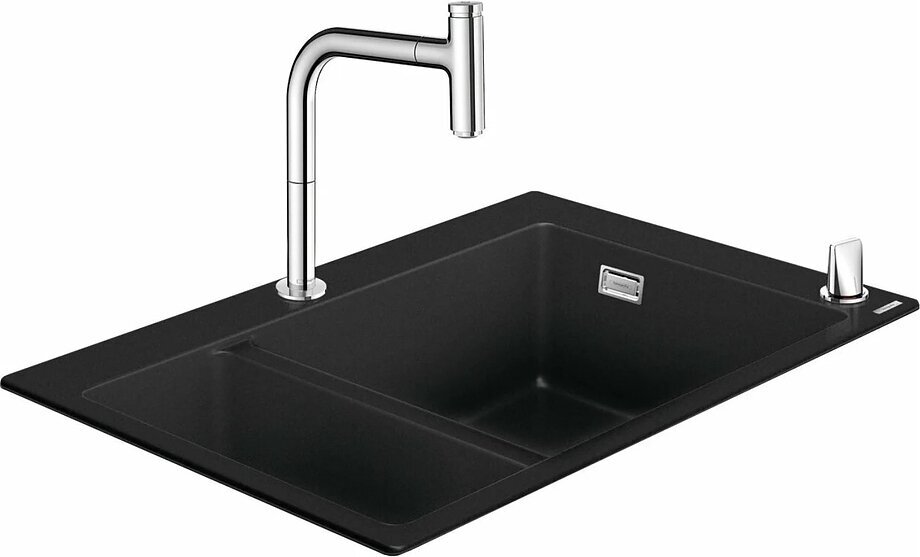 Кухонная мойка с встроенным смесителем Hansgrohe C51-F635-09 77x51 43220000