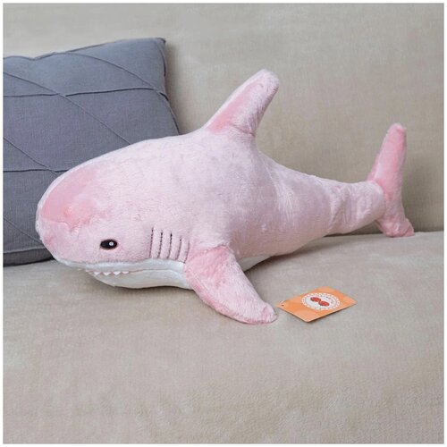 Большая мягкая игрушка подушка акула - антистресс 60 см