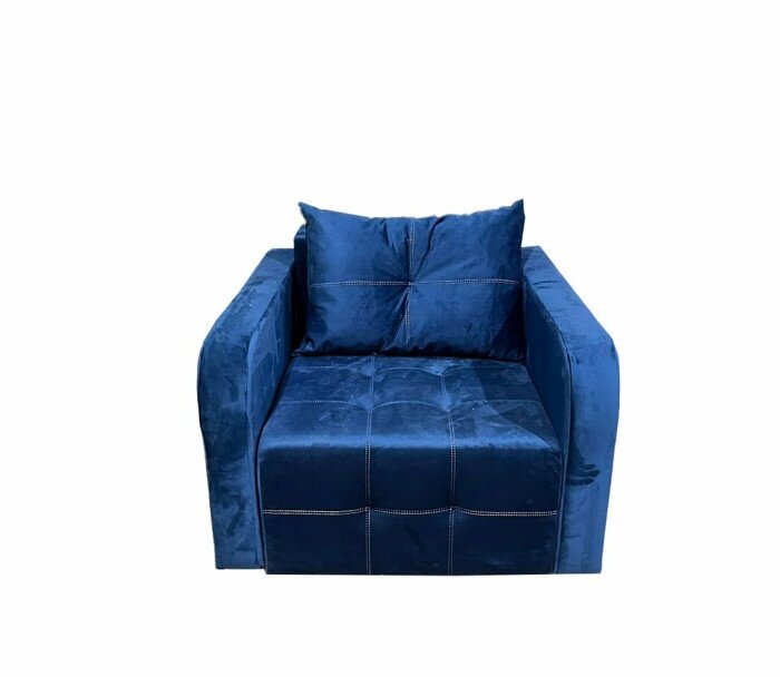 Кресло-кровать (ппу, антивандальная ткань, синий)