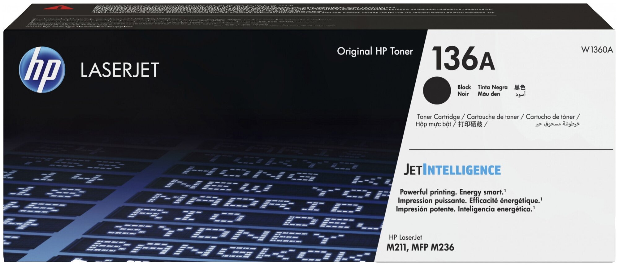 Картридж лазерный HP 136A W1360A черный (1150стр.) для HP LJ M211d/MFP M236