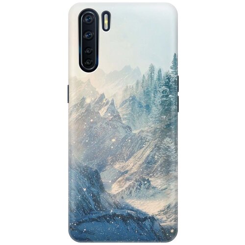 фото Cиликоновый чехол на oppo a91 / reno3 / оппо а93 / рено 3 с принтом "снежные горы и лес" gosso