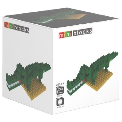 Конструктор Wisehawk  & LNO Крокодил 60 деталей NO. 2804-3 Crocodile Mini blocks