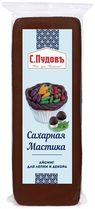 Мастика С. Пудовъ сахарная Коричневая 100г