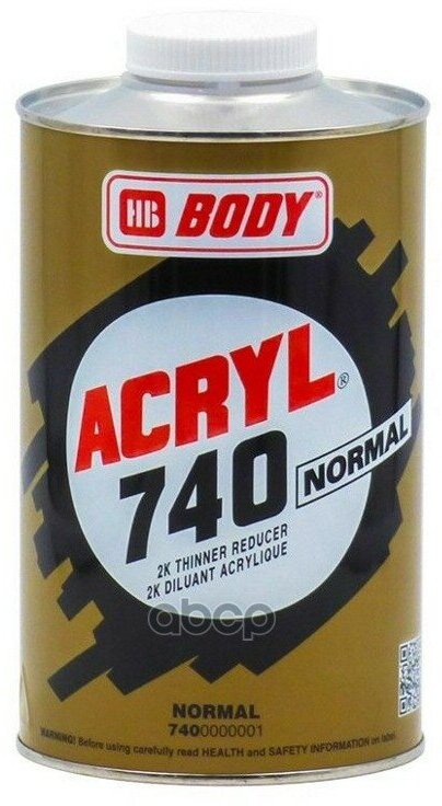 фото Растворитель hb body-740 1л acril normal