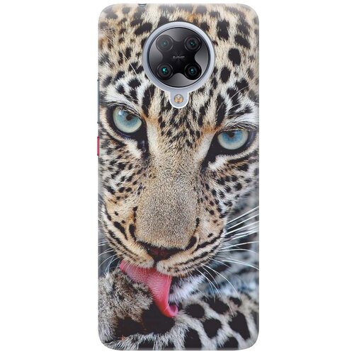 фото Cиликоновый чехол на xiaomi redmi k30 pro / poco f2 pro / сяоми редми к30 про / поко ф2 про с принтом "леопард" gosso