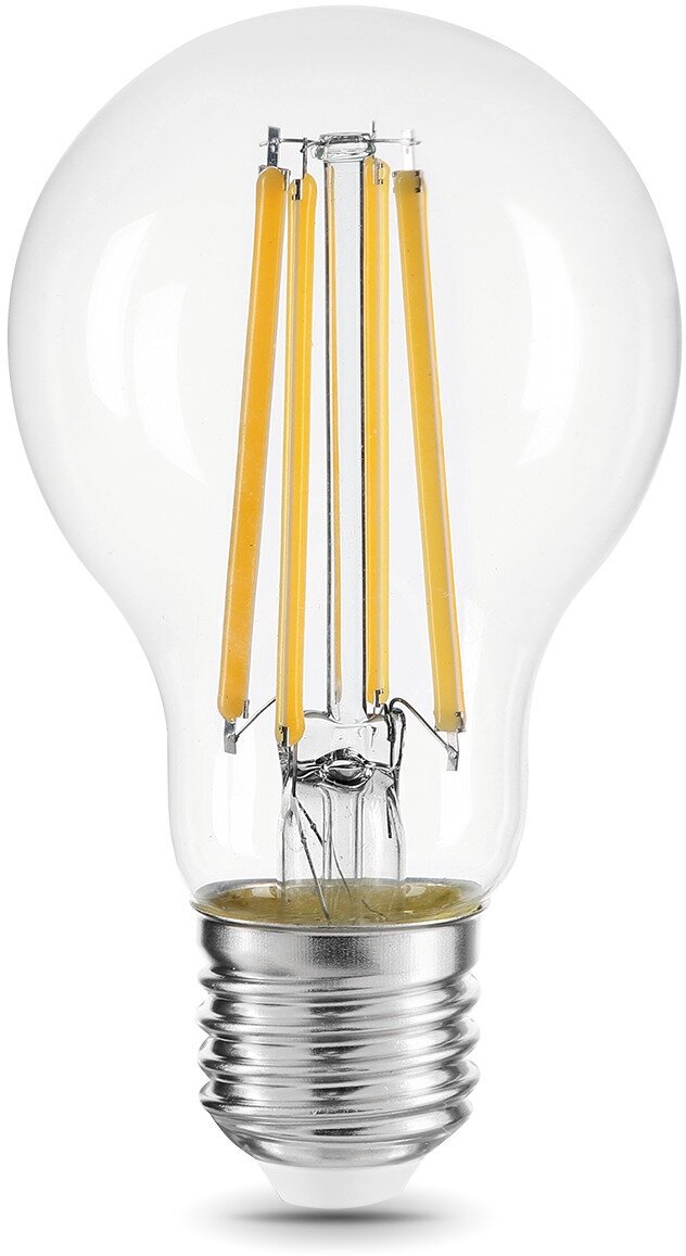 Упаковка ламп 10 штук Gauss Filament А60 15W 1450lm 4100К Е27 LED 1/10/40 - фотография № 4