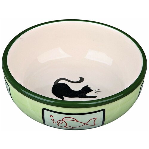 Миска TRIXIE 24658 для кошек 350 мл 0.35 л в ассортименте 1 13 см 4 см 13 см набор мисок для кошек trixie ceramic bowl