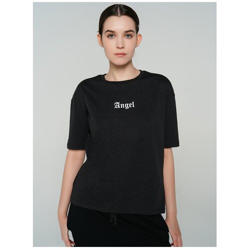 фото Футболка с кор.рукавом твое 78528 размер xs, черный меланж, women