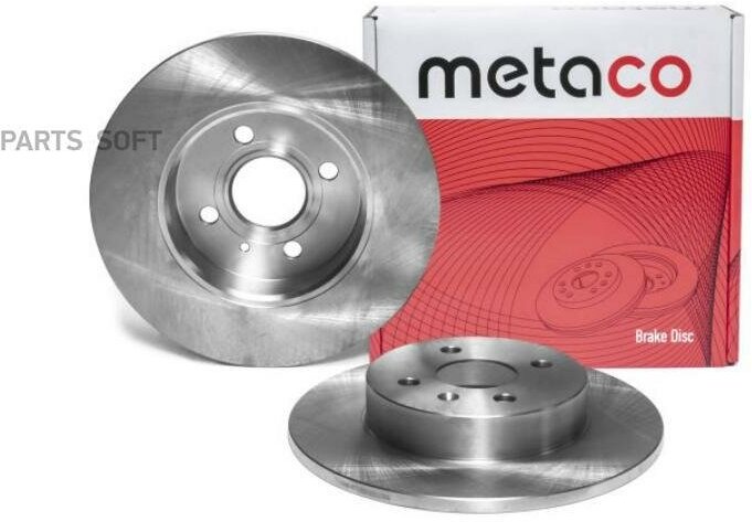 METACO 3060-077 (0569116 / 569116 / 93176548) диск тормозной задний Opel (Опель) Meriva (Мерива) (2 (Комплект 2 штуки)