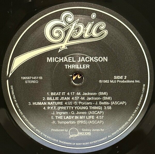 Michael Jackson Thriller (Винил) Epic - фото №5